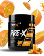 PRE-X | Xtreme Pre Workout | High Performance | Muscle Vasodilator | 375 gm | Flavour Tangy Orange