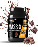 Mass- X Weight gainer | High Protein | 3 gm Creatine | Bulk Mass Gain | 1 kg | Flavour Chocolate