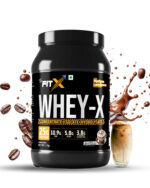 Whey-X | Fusion of Whey Concentrate, Isolate & Hydroslyate | 25 gm Protein per Serving | Added DigeZyme & LactoSpores | Superior Absorption Formulae