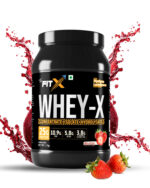 Whey-X | Fusion of Whey Concentrate, Isolate & Hydroslyate | 25 gm Protein per Serving | Added DigeZyme & LactoSpores | Superior Absorption Formulae