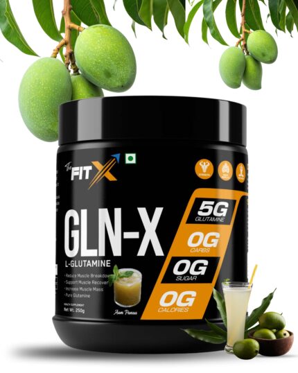 GLN-X | L GLUTAMINE | 250 gm | Flavour Aam Panna