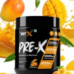 PRE-X | Xtreme Pre Workout | High Performance | Muscle Vasodilator | 375 gm | Flavour Mango splash