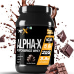 Alpha-X Performance Whey | 25 gm Protein per Serving | Added DigeZyme & LactoSpores | Superior Absorption Formulae| Flavour deep rich chocolate