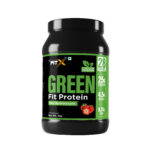 Green Fit Protein | Pea Hydroslyate | 25 gm Protein per Serving | Vegan, Lactose free & Soy free | Yummiest & No Chalky Flavour | Superior Absorption Formulae| Flavour strawberry - Image 2