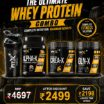 Alpha X 1kg + CREA X 100 gm + GLN X 100 gm + Shaker bottle
