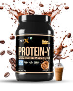 THE FITX Fermented Yeast Protein | 25g Protein | 6.7g BCAA | 14.4g  EAA | PDCAAS 1 | Zero Added Sugar | Gut Friendly | Lactose & Soy Free | Superior Absorption Formulae | Yummiest Protein | Cold Coffee