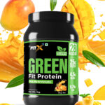 Green Fit Protein | Pea Hydroslyate | 25 gm Protein per Serving | Vegan, Lactose free & Soy free | Yummiest & No Chalky Flavour | Superior Absorption Formulae| Flavour Mango Treat